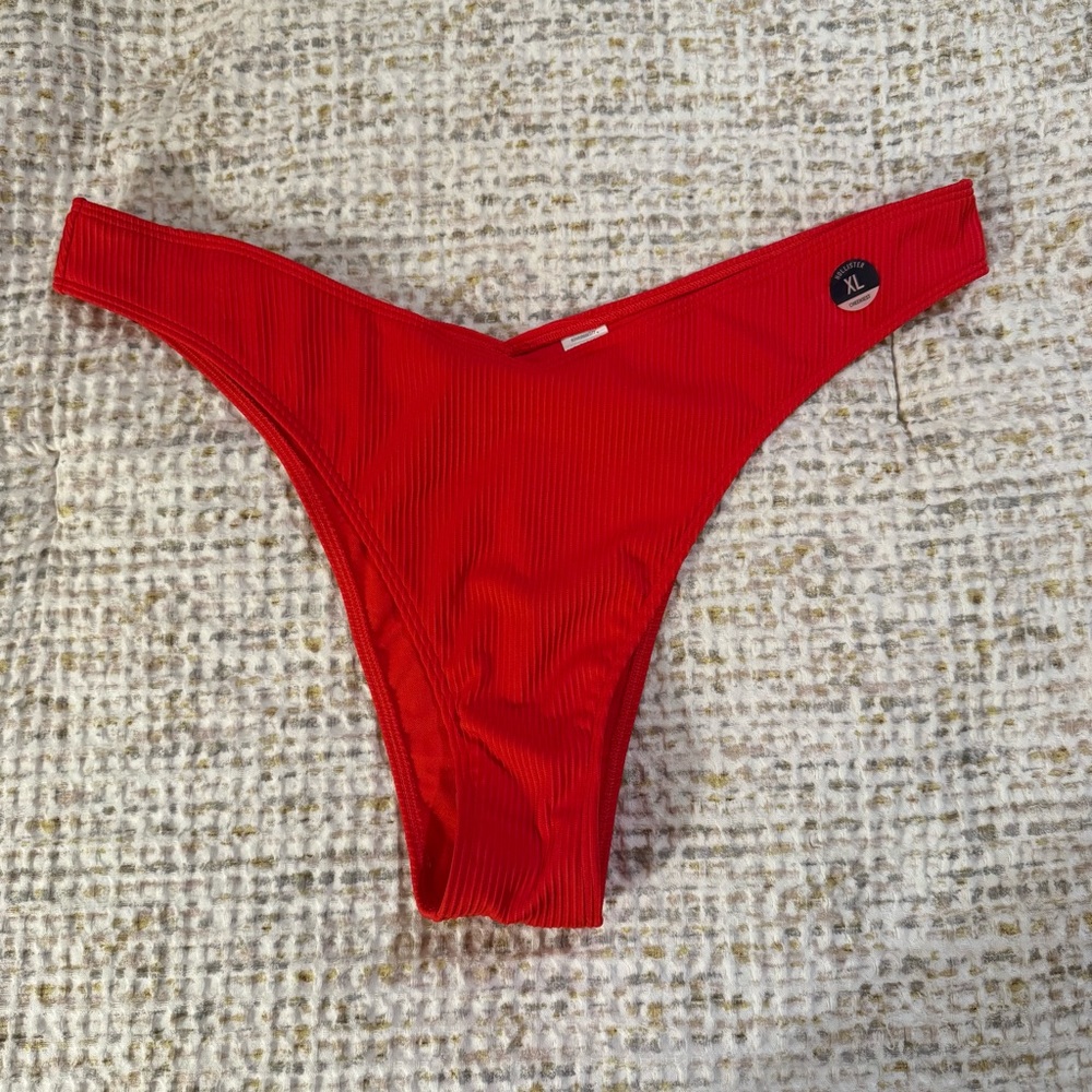 Hollister Bright Red Swim Bottoms